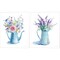 Farmstand Flowers & Lavender by Danhui Nai 12" x 15" Canvas Wall Art (Set of 2)